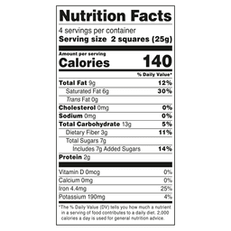 Nutrition facts
