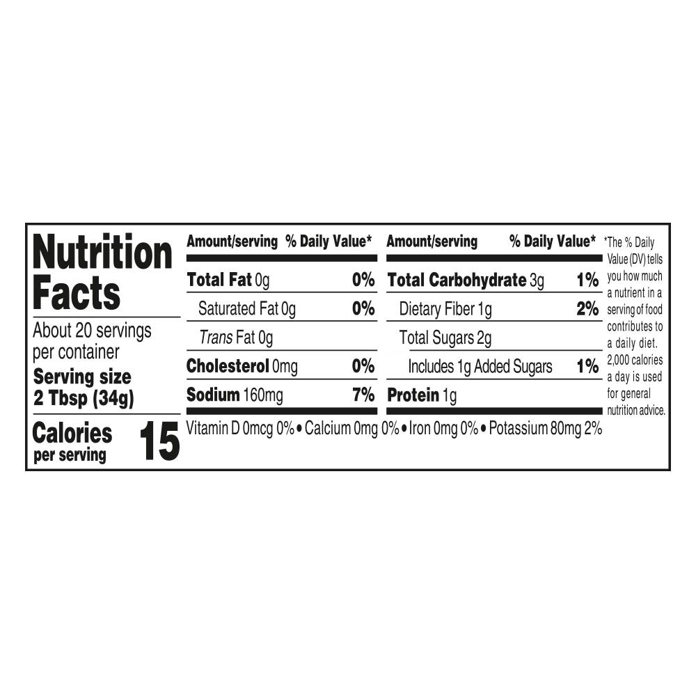 Nutrition facts