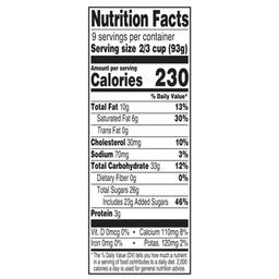 Nutrition facts