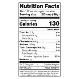 Nutrition facts