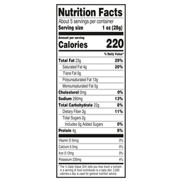 Nutrition facts