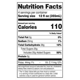 Nutrition facts