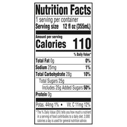 Nutrition facts