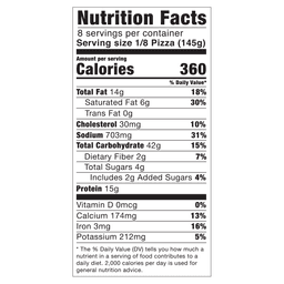 Nutrition facts