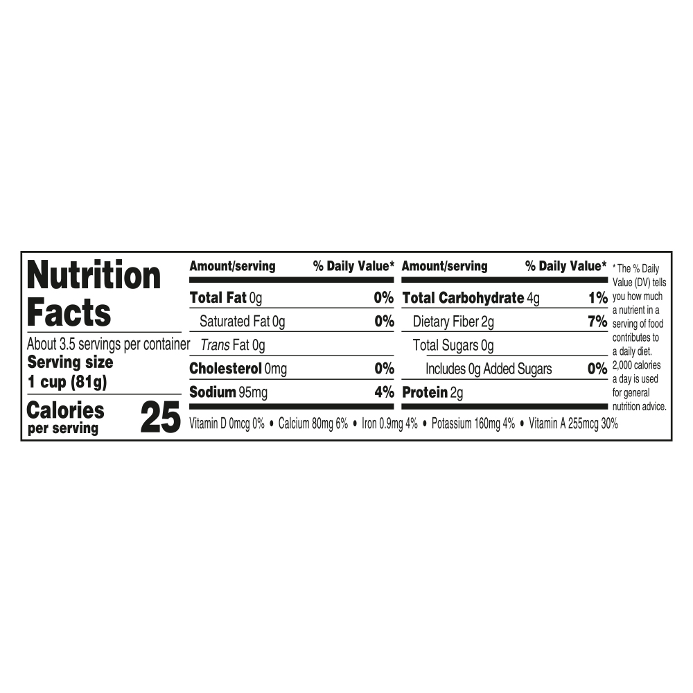 Nutrition facts
