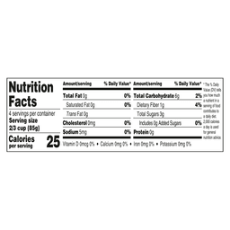 Nutrition facts