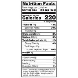 Nutrition facts