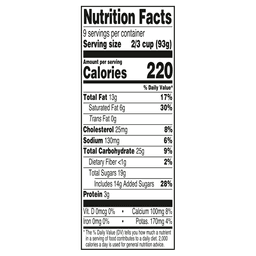 Nutrition facts
