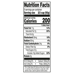 Nutrition facts