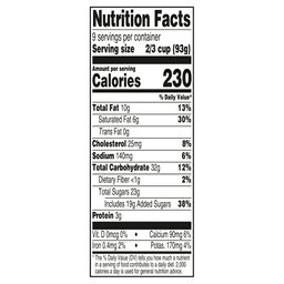 Nutrition facts