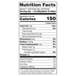 Nutrition facts