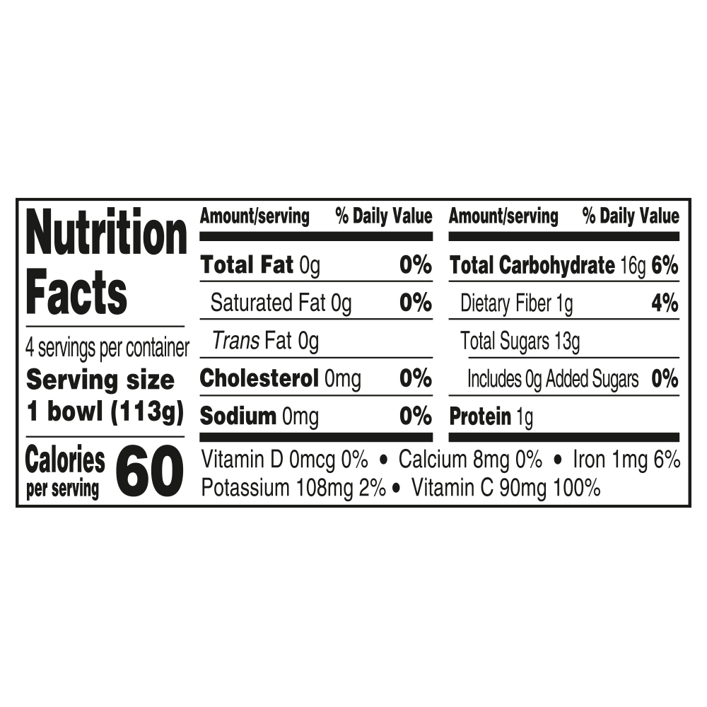 Nutrition facts
