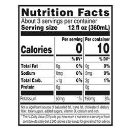 Nutrition facts