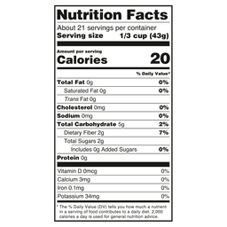 Nutrition facts