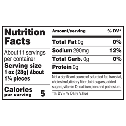 Nutrition facts