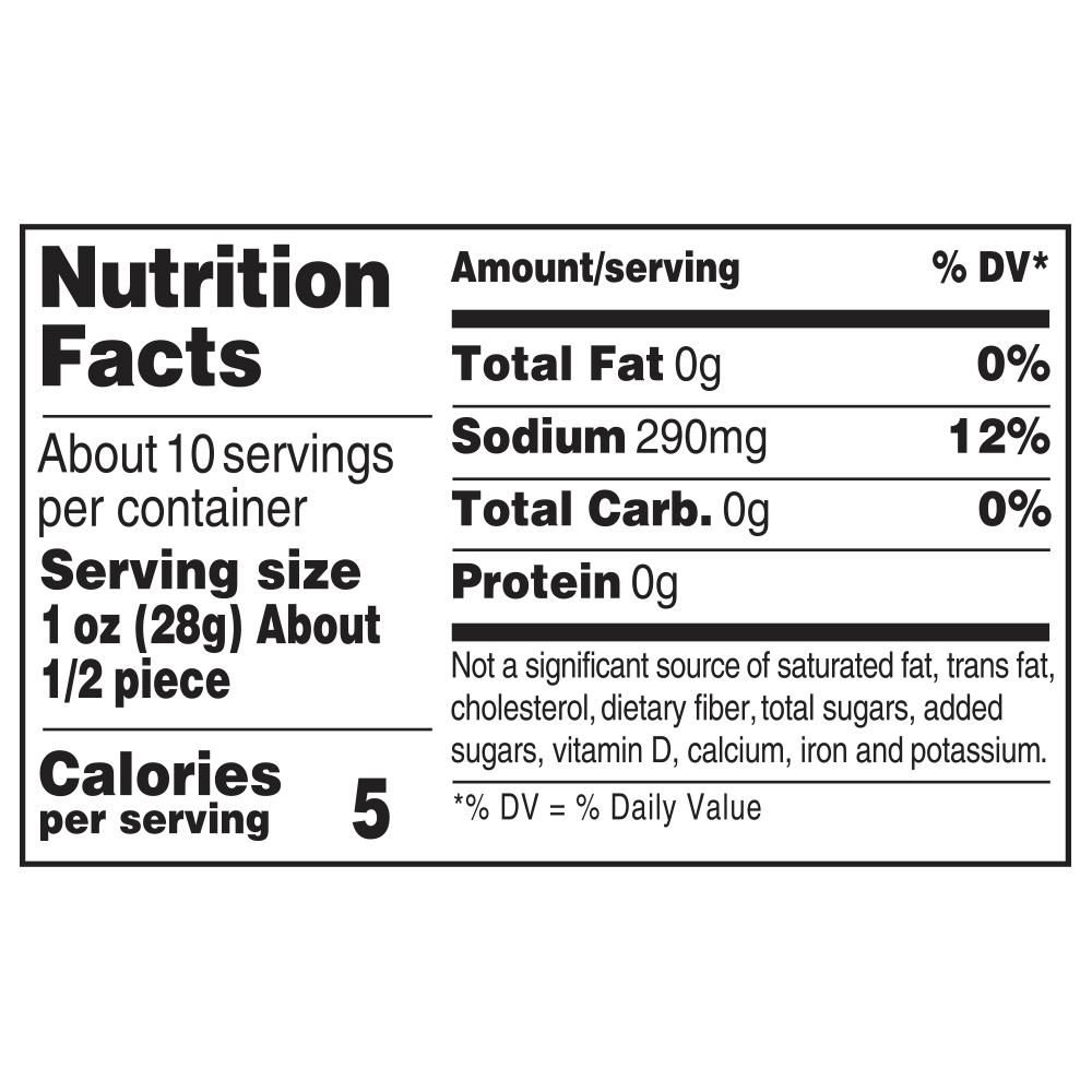 Nutrition facts