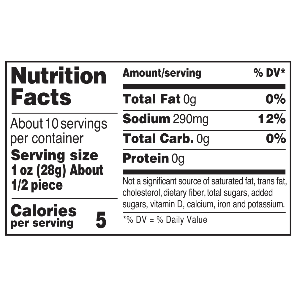 Nutrition facts