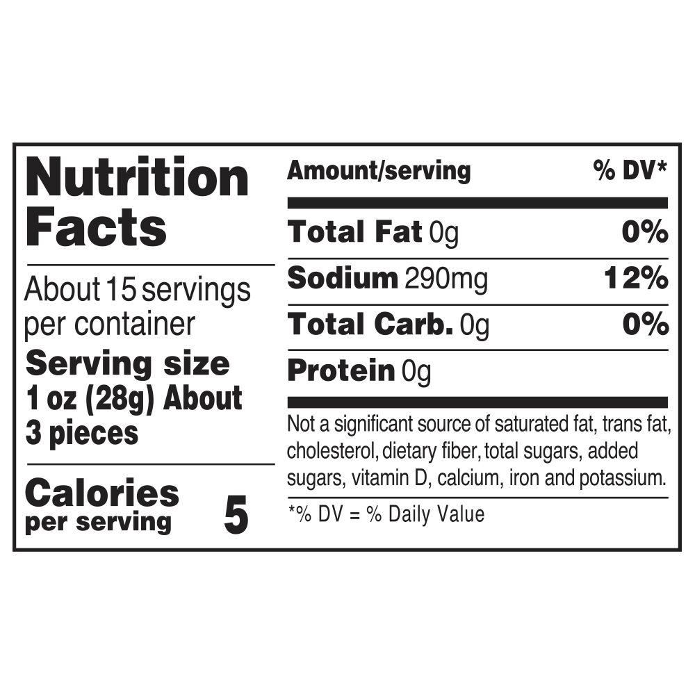 Nutrition facts