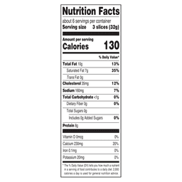 Nutrition facts