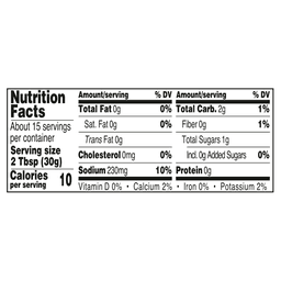 Nutrition facts