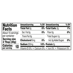 Nutrition facts