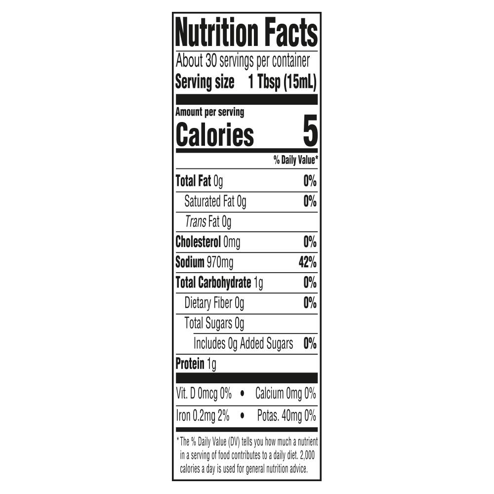 Nutrition facts