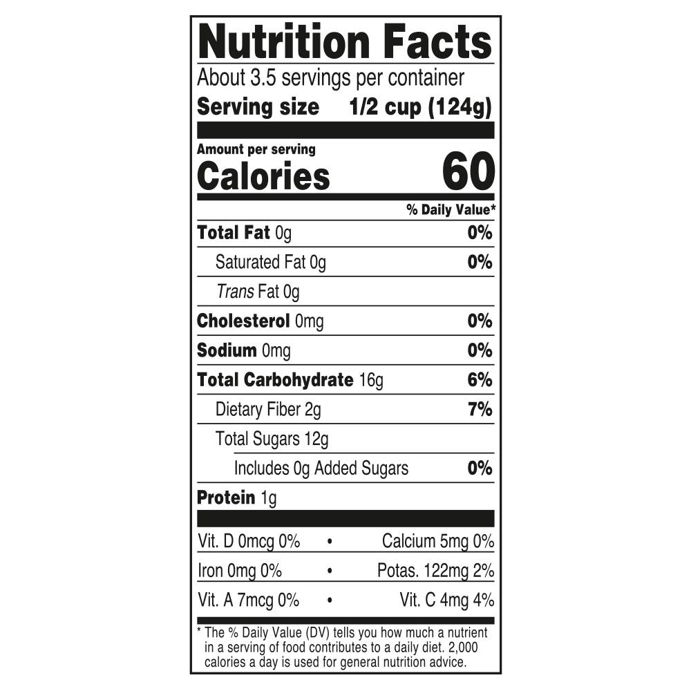 Nutrition facts