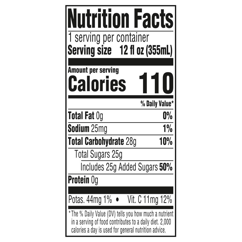 Nutrition facts