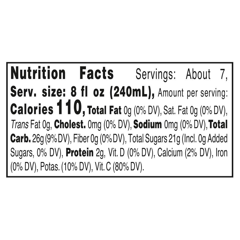 Nutrition facts
