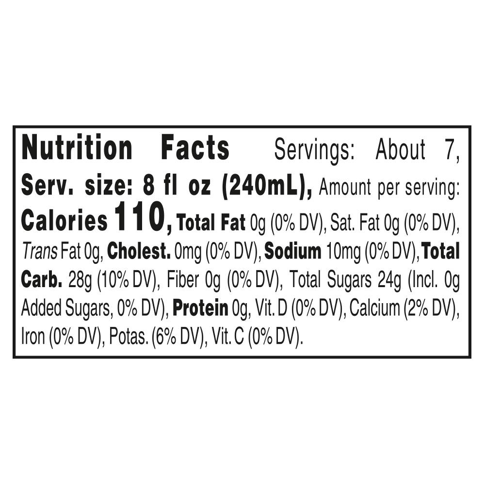 Nutrition facts