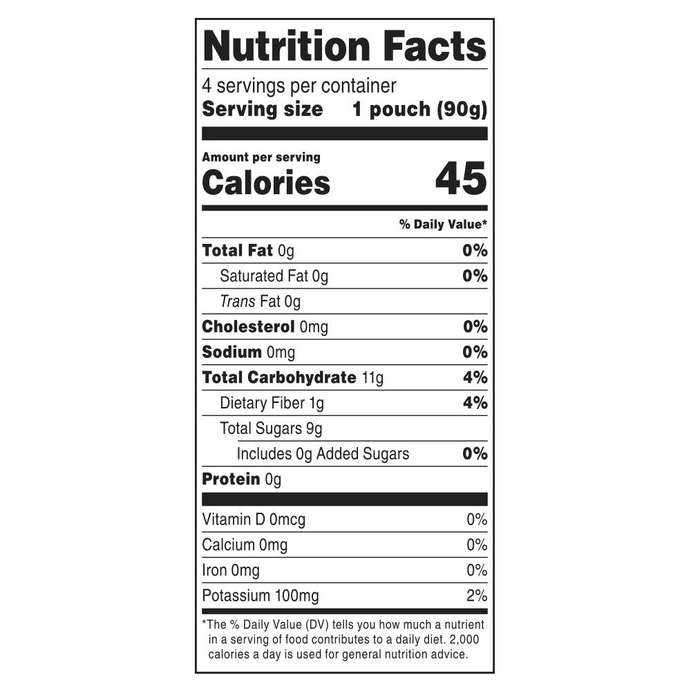 Nutrition facts