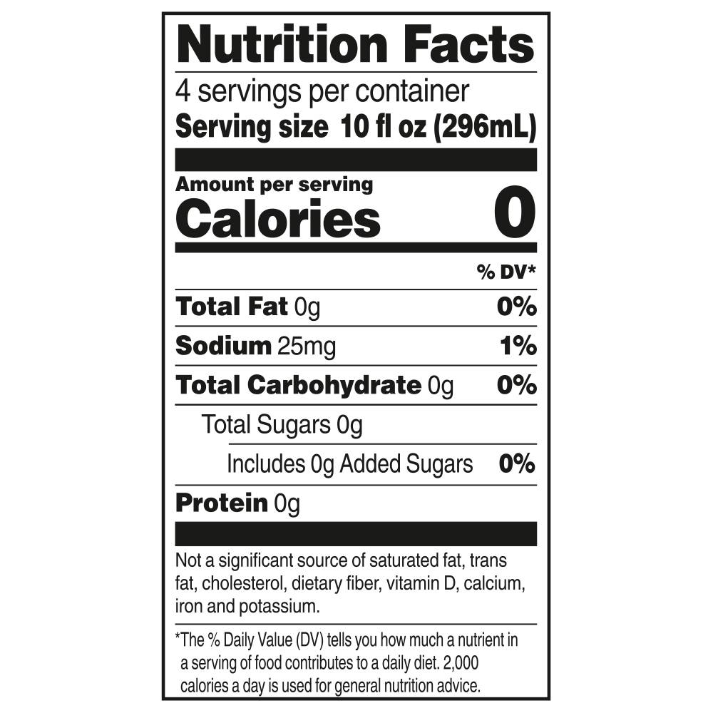 Nutrition facts