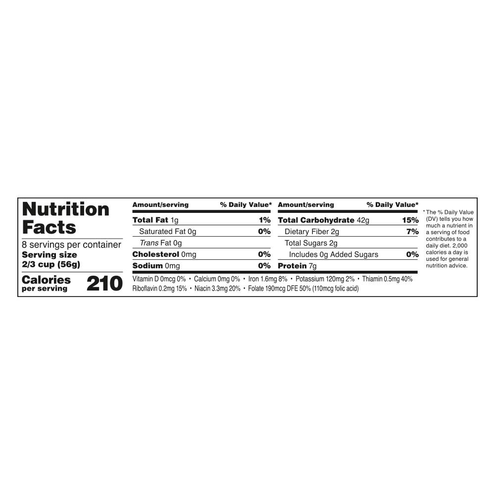 Nutrition facts