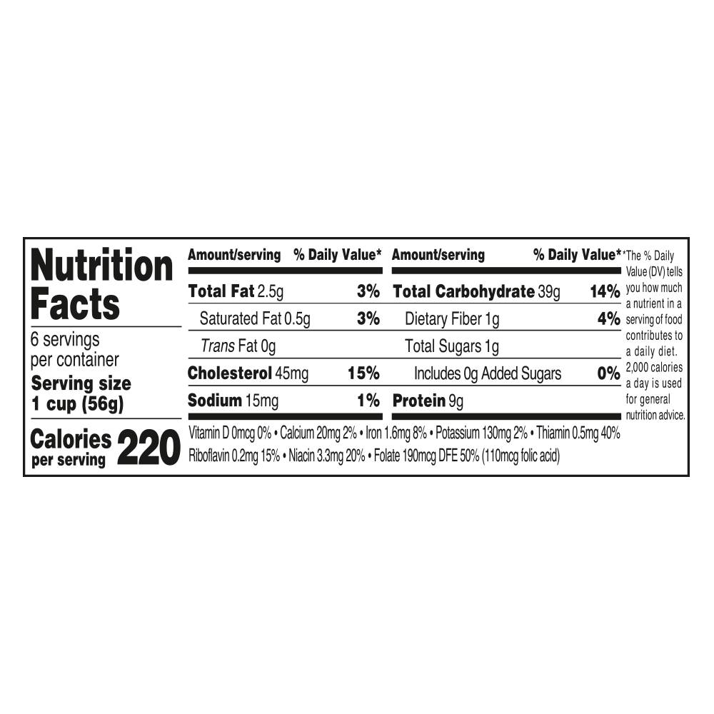 Nutrition facts