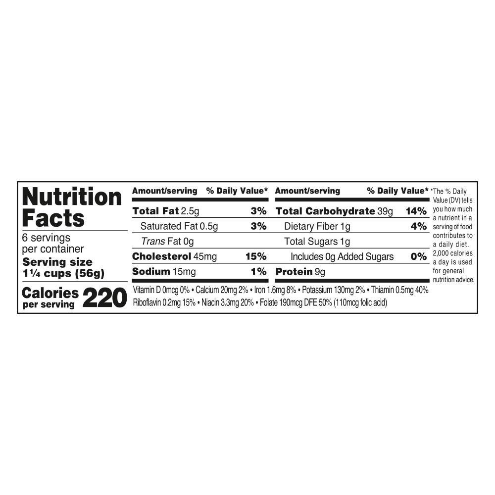 Nutrition facts