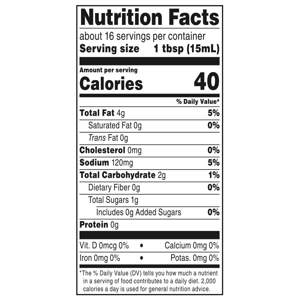 Nutrition facts