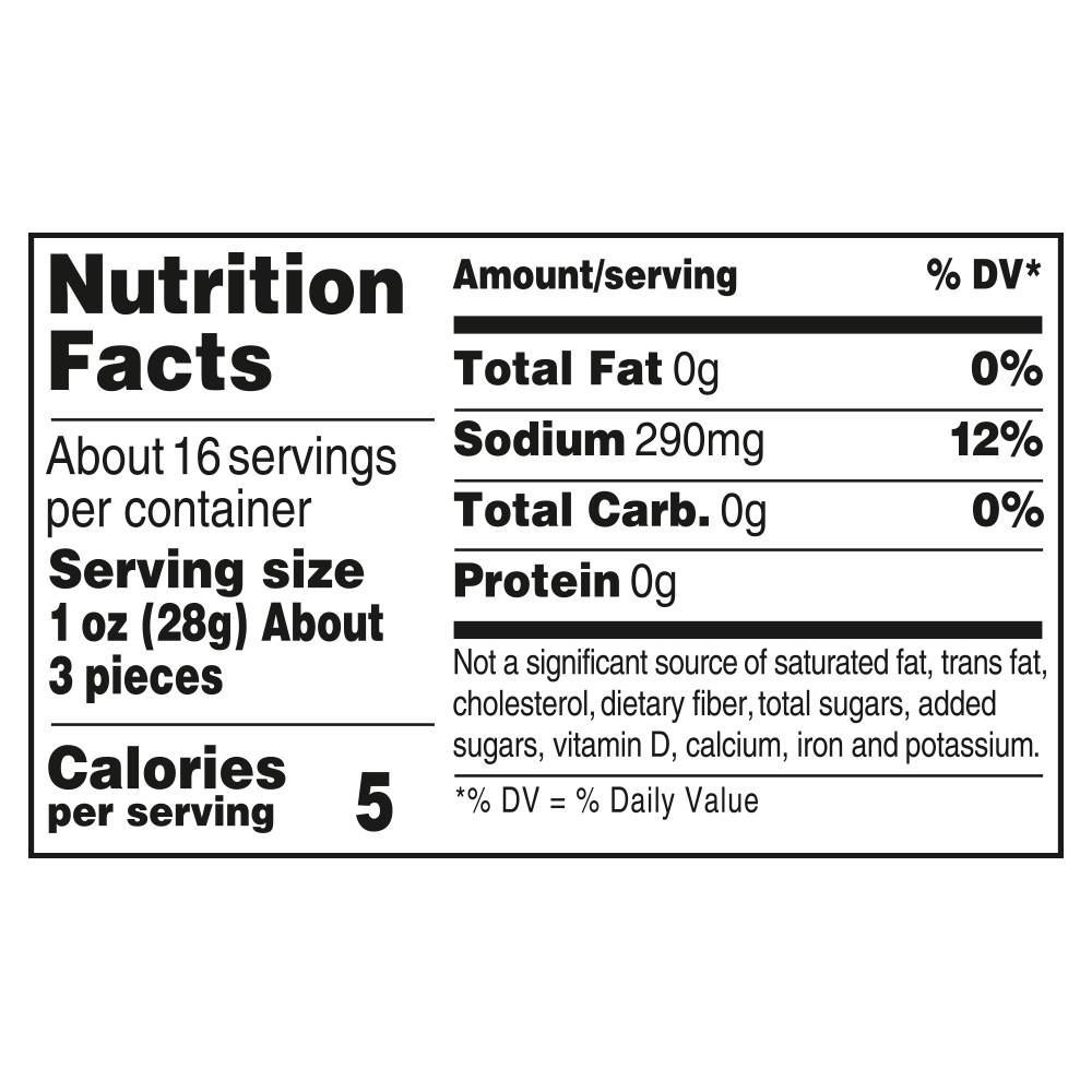 Nutrition facts