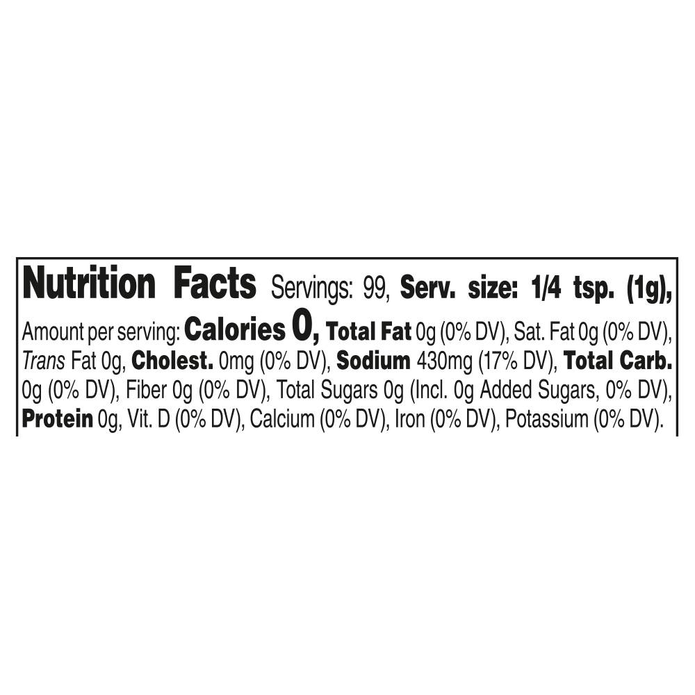 Nutrition facts