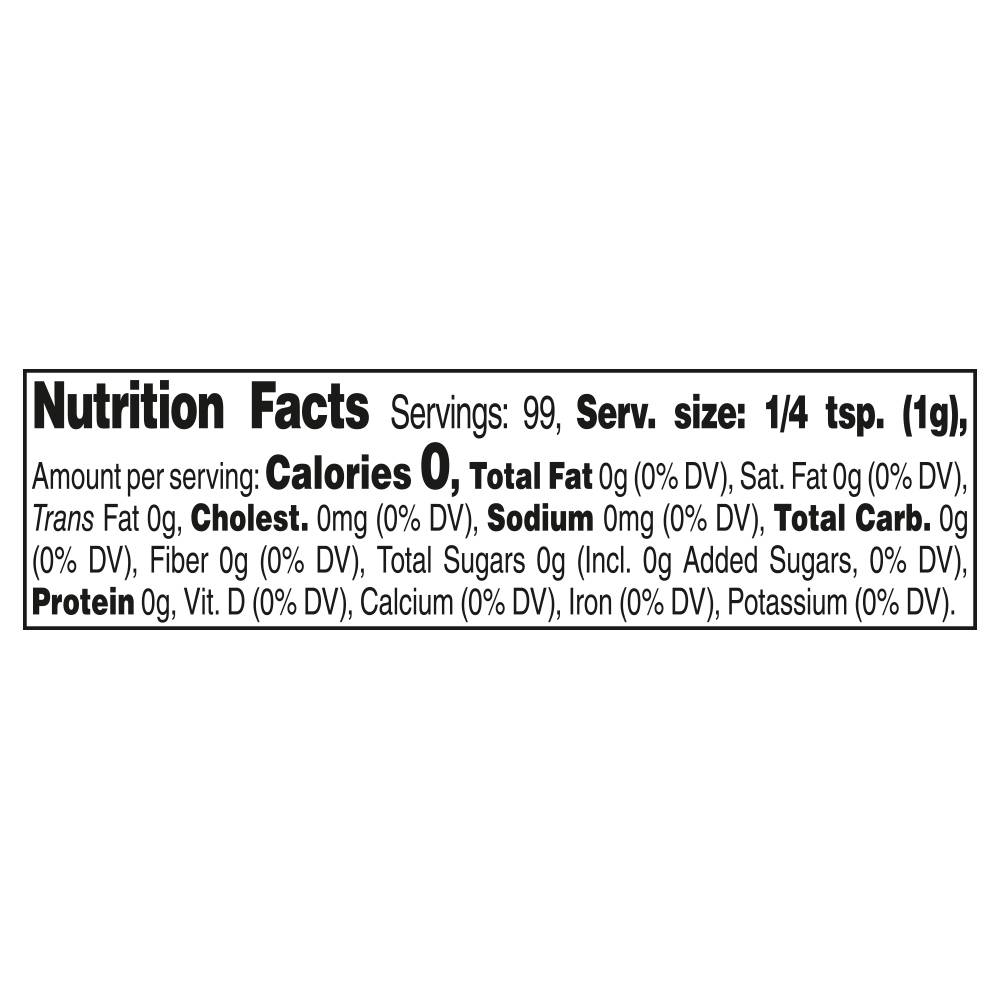 Nutrition facts