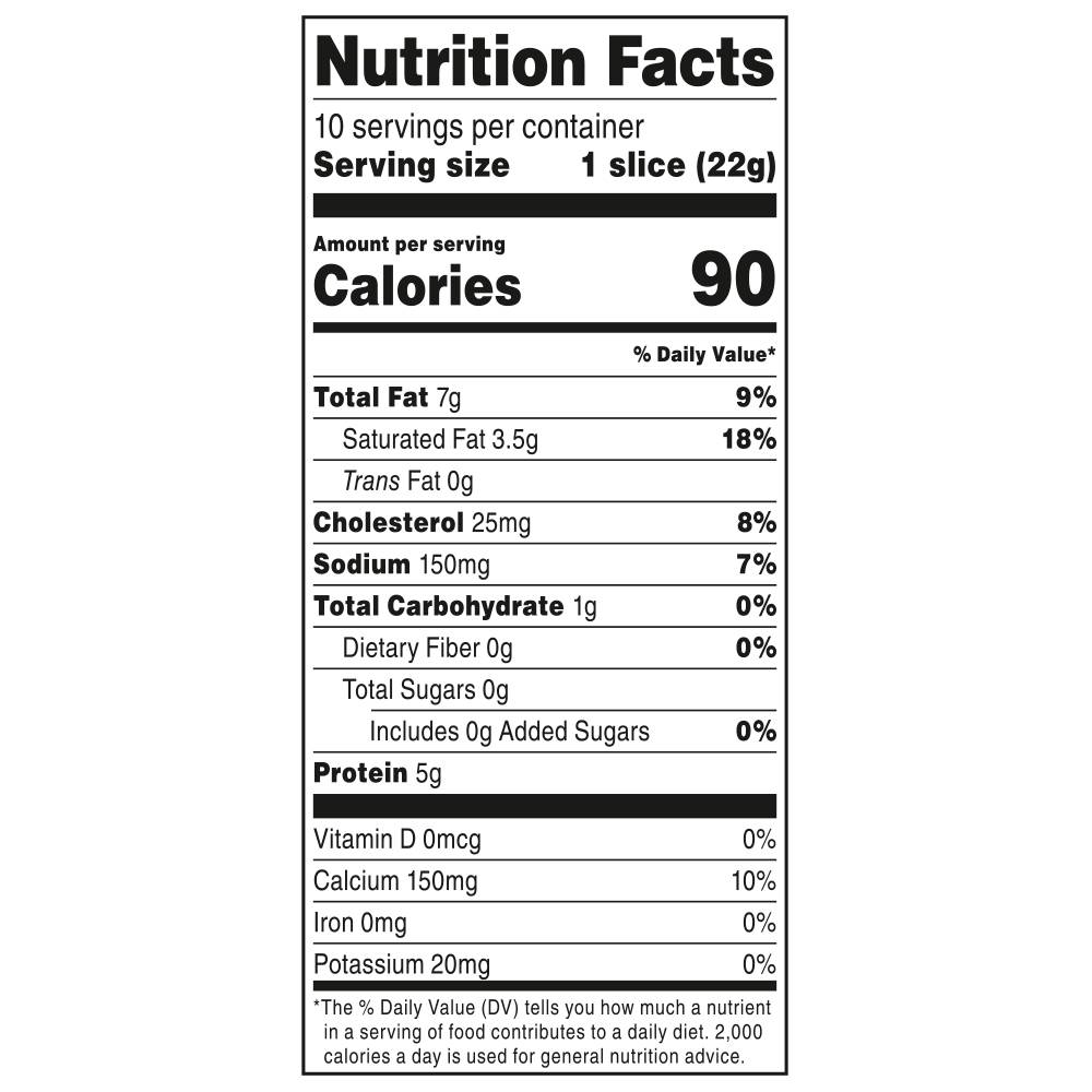 Nutrition facts