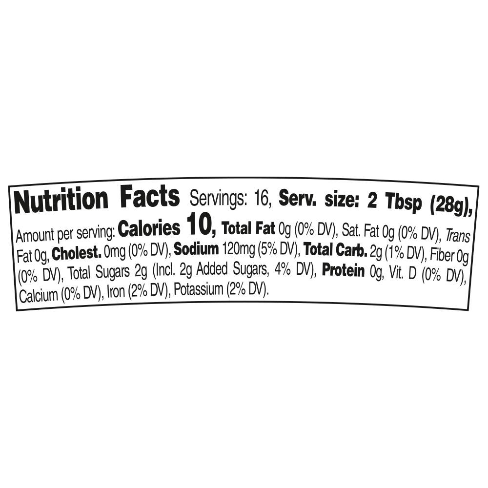 Nutrition facts