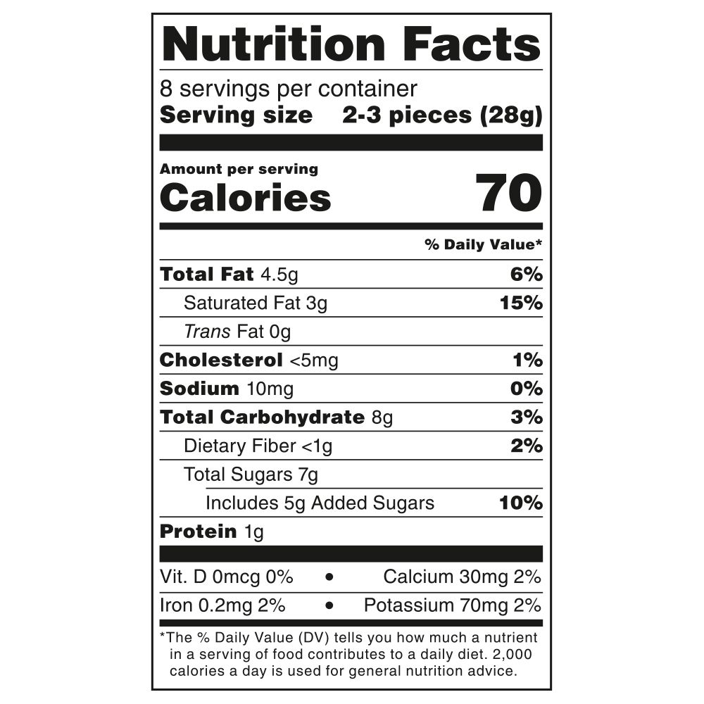 Nutrition facts