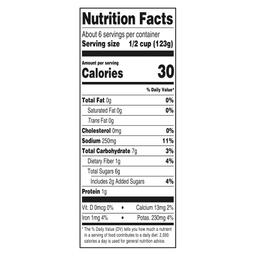 Nutrition facts