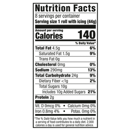 Nutrition facts
