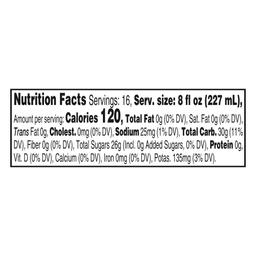 Nutrition facts