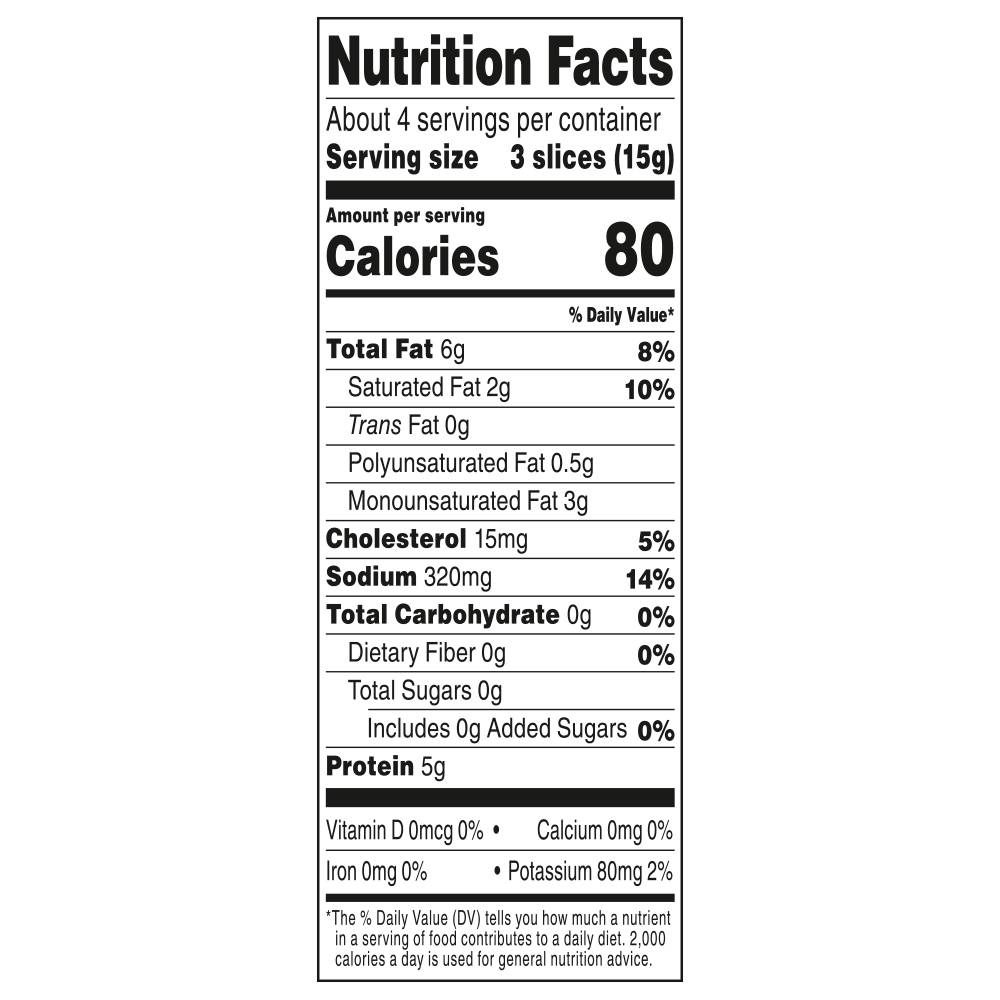 Nutrition facts