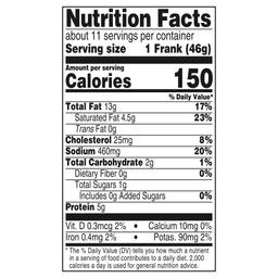 Nutrition facts