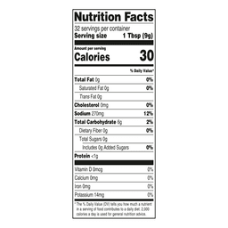 Nutrition facts