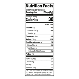 Nutrition facts
