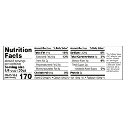 Nutrition facts